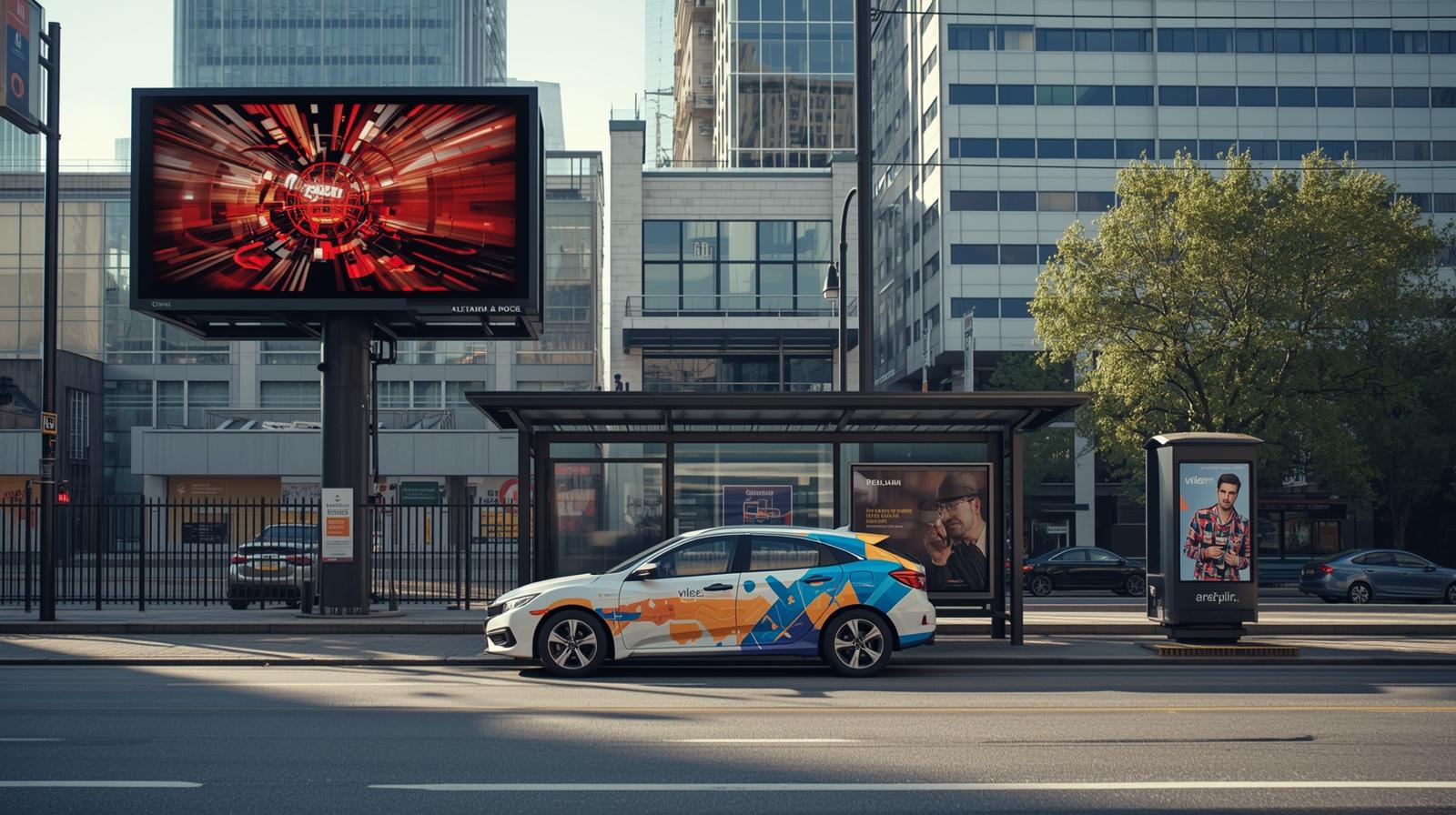 Berbagai jenis media iklan OOH dari billboard digital hingga street furniture